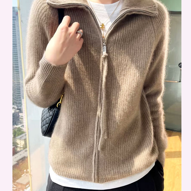 Pletený kardigan Ella Chic na zip