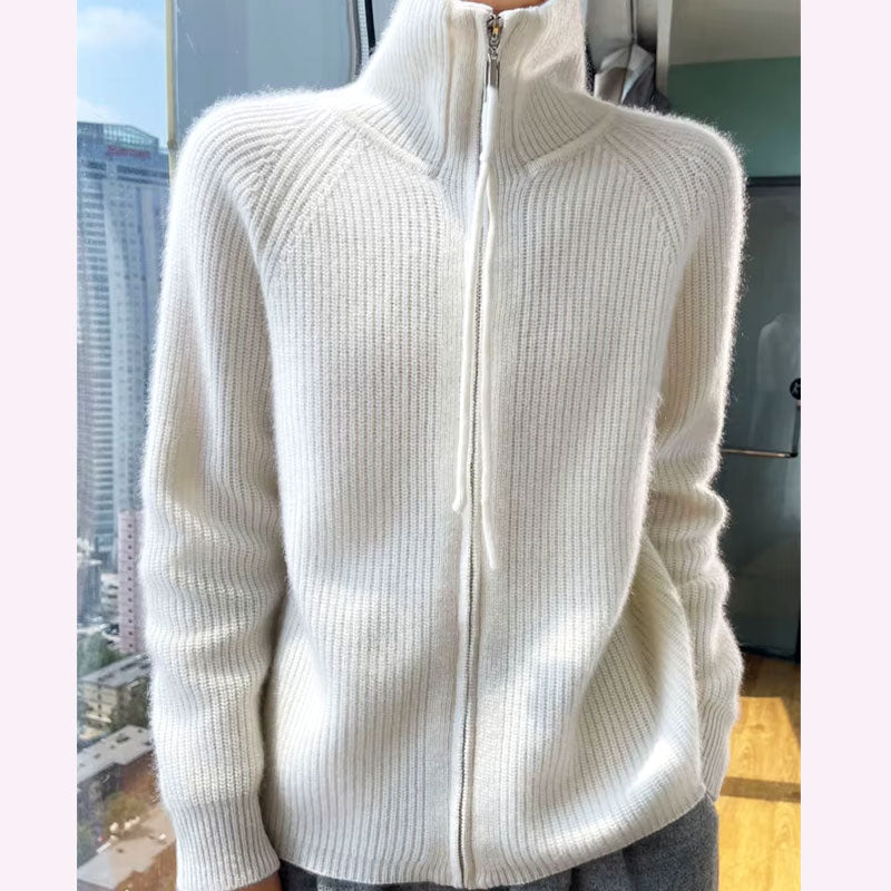 Pletený kardigan Ella Chic na zip