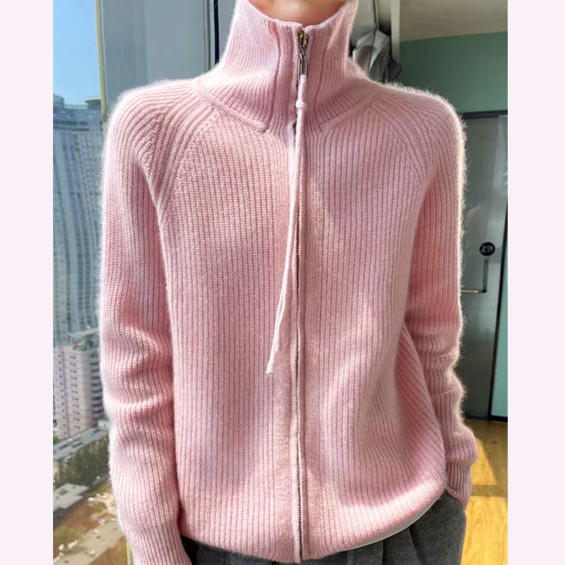 Pletený kardigan Ella Chic na zip