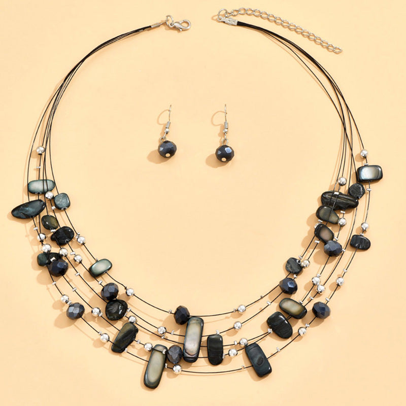 Sada kaskádových vrstev drahokamů