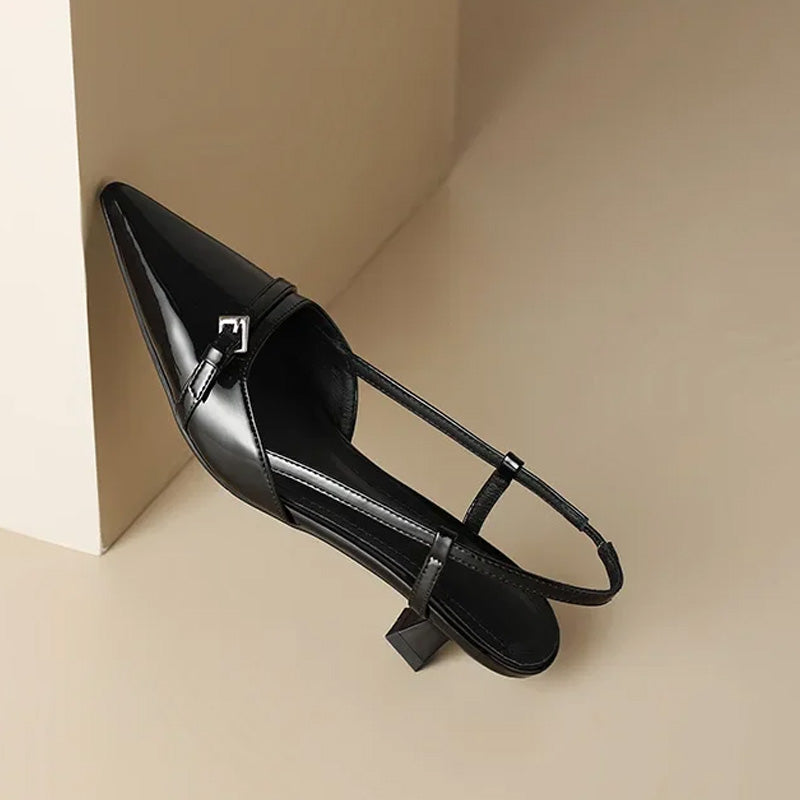 Lodičky s rolákovým výstřihem Nicole