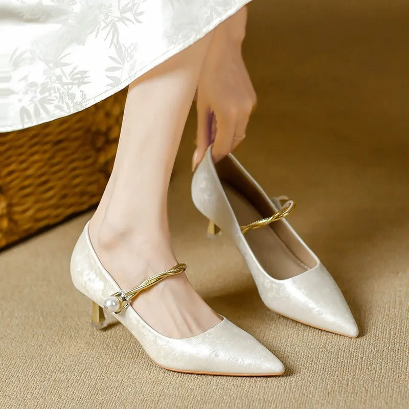 Podpatky s kotětem Grace