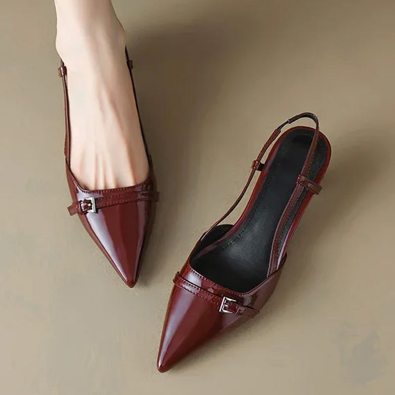 Lodičky s rolákovým výstřihem Nicole