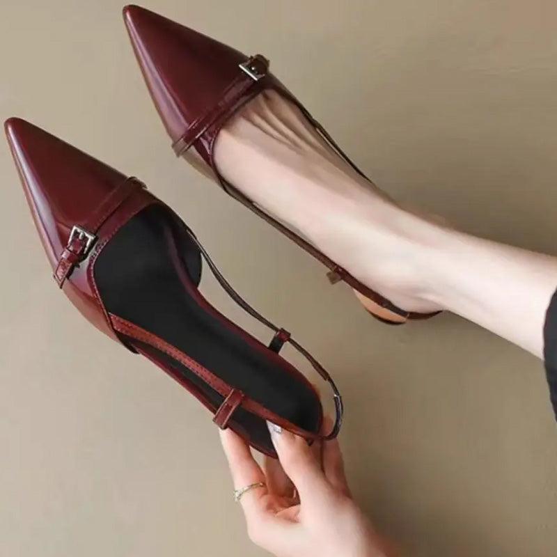 Lodičky s rolákovým výstřihem Nicole