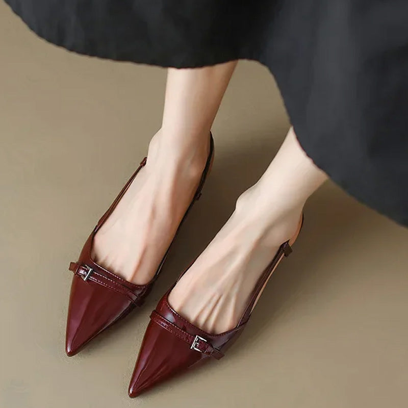 Lodičky s rolákovým výstřihem Nicole