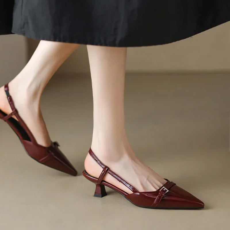 Lodičky s rolákovým výstřihem Nicole