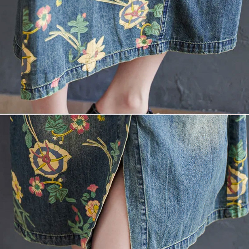 Overalové šaty s prérijním vzorem